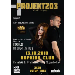 Projekt203 - krst albumu Vírus (Bratislava)