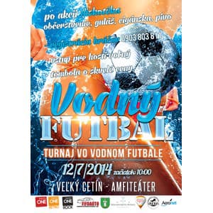 Turnaj vo vodnom futbale 12.7.2014 Veľký Cetín - Amfiteáter