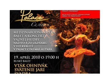 Stravinsky a 3 ruské balety za zvýhodnené vstupné v Palace Cinemas Stravinsky a 3 ruské balety za zvýhodnené vstupné v Palace Cinemas
