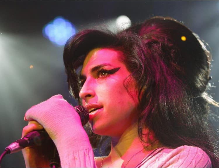 Vydražili obraz Amy Winehouse namaľovaný jej krvou