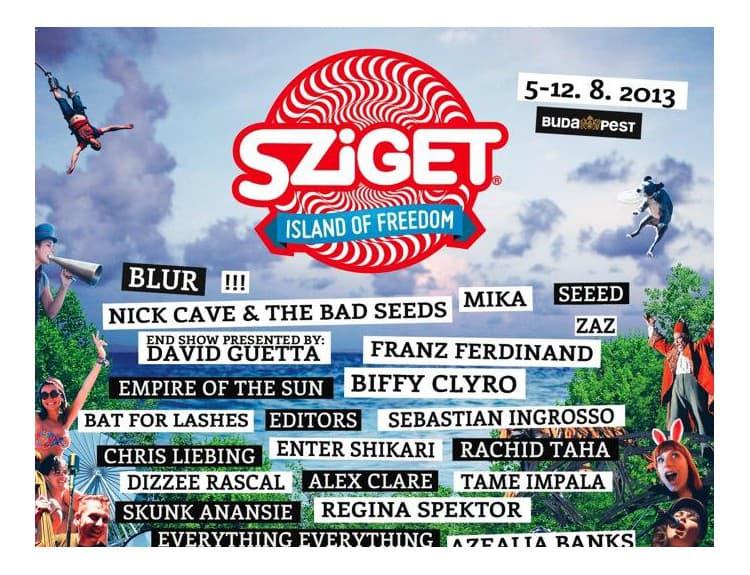SÚŤAŽ: Vyhrajte lístky na Ostrov slobody - Sziget festival 2013!