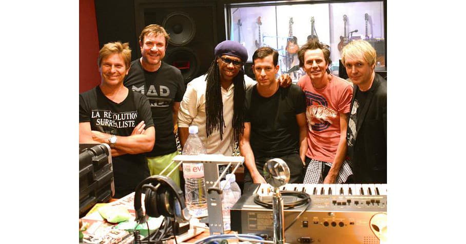 Nile Rodgers a Mark Ronson v štúdiu s Duran Duran