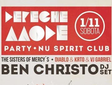 Na Depeche Mode Party sa predstaví Ben Christo z kapely The Sisters Of Mercy