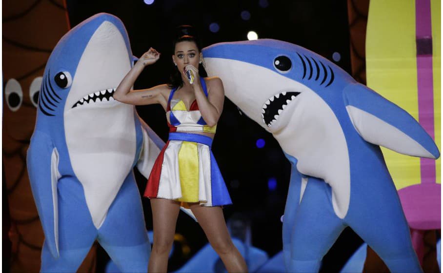 Katy Perry na 49. ročníku Super Bowlu