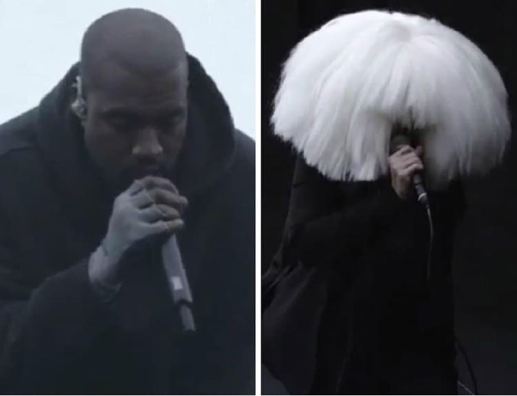 Kanye West vystúpil v SNL, pridala sa aj Sia v megaparochni