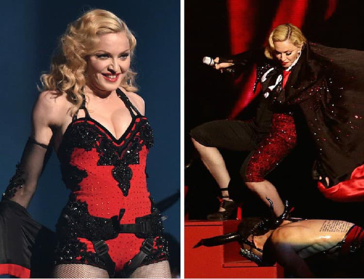 BRIT Awards 2015: Víťazov zatienila Madonna, takýto pád na pódiu ešte nezažila!
