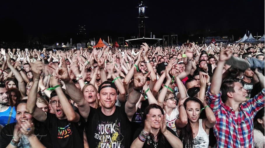 Rock in Vienna 2015 počas koncertu Muse