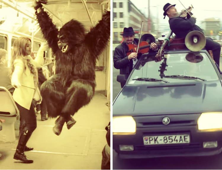 VIDEO: Tancujúca gorila aj veselá jazda mestom - toto je slovenská world music!