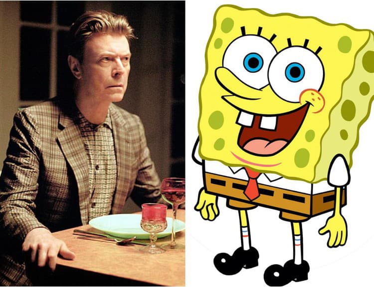 David Bowie pracuje na hudbe do muzikálu o SpongeBobovi v šortkách