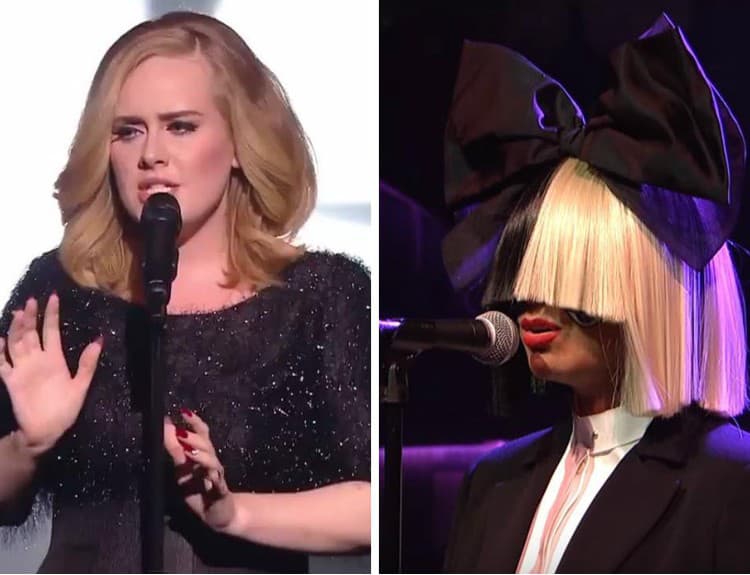 VIDEO: Pozrite si ako Adele a Sia predstavili svoje nové single prvýkrát naživo