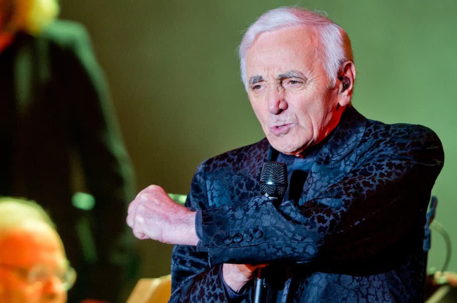 Charles Aznavour na koncerte v Berlíne, 22.5.2014
