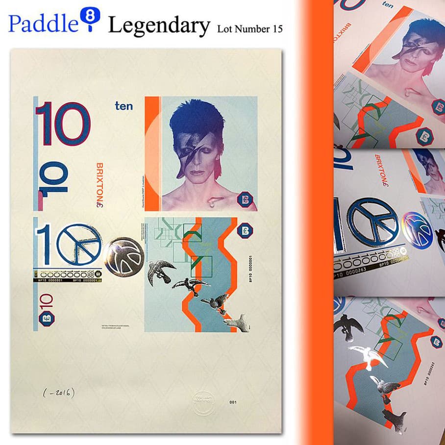 bankovka s obrázkom Davida Bowieho