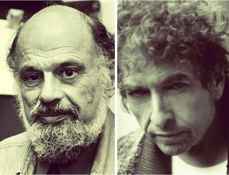Zverejnili "meditačný rock" bítnika Allena Ginsberga s Bobom Dylanom