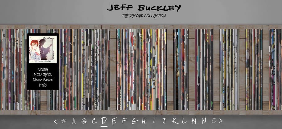 zbierka vinylov Jeffa Buckleyho