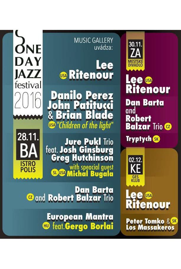 One Day Jazz Fest, jeseň 2016