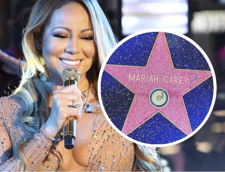 Na hviezde Mariah Carey na Hollywoodskom chodníku slávy pribudol otáznik