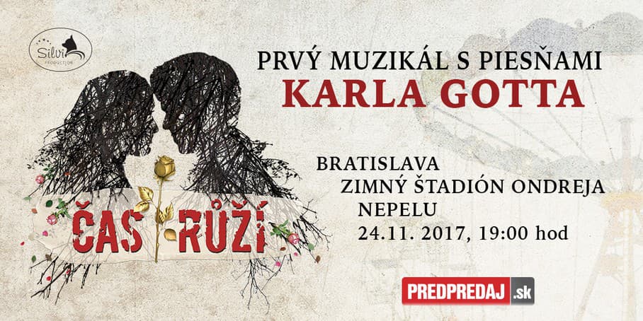 muzikál Čas ruží mieri na Slovensko