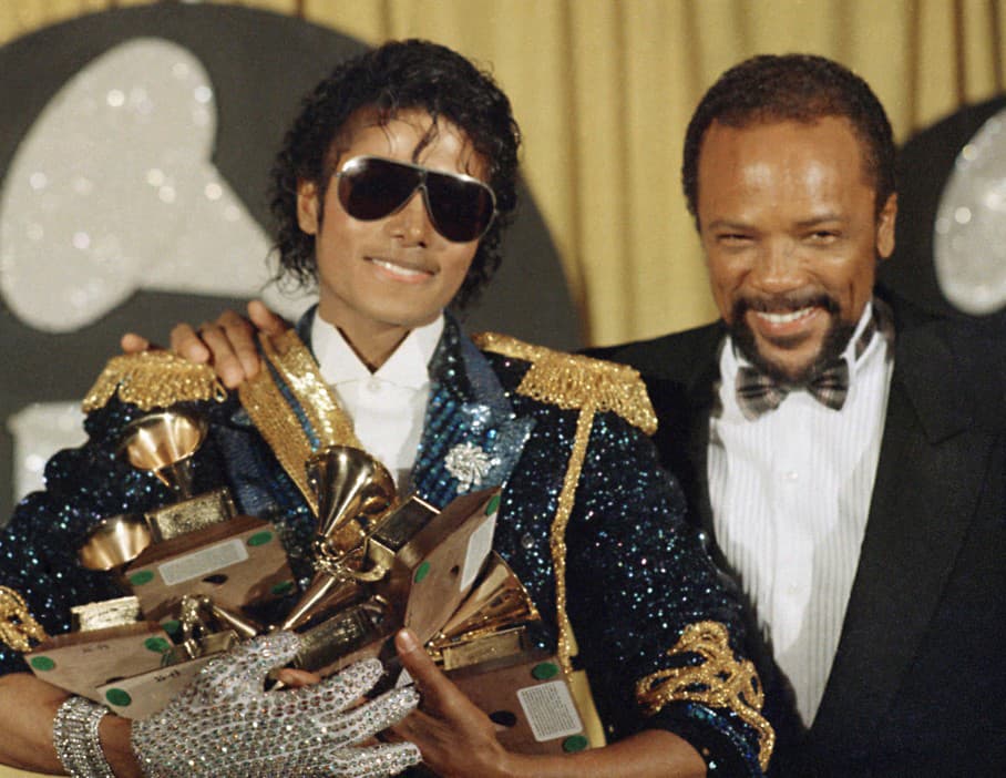 Michael Jackson a Quincy Jones na Grammy, 1984