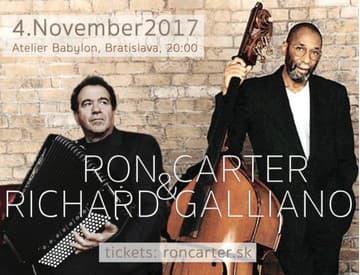 V Bratislave vystúpia svetovo uznávaní hudobníci Ron Carter a Richard Galliano V Bratislave vystúpia svetovo uznávaní hudobníci Ron Carter a Richard Galliano