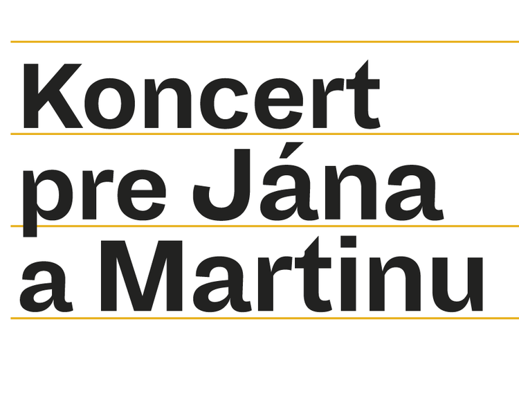 Koncerty pre Jána a Martinu pokračujú v Nitre, Košiciach a opäť v Bratislave