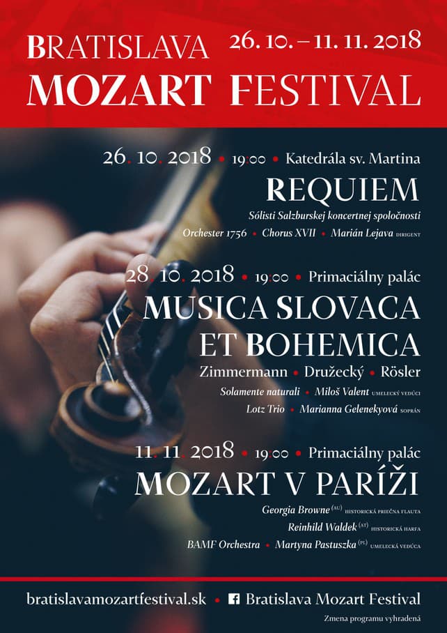 Bratislava Mozart Festival 2018