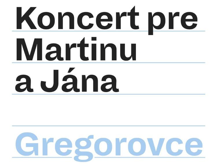 Koncert pre Martinu a Jána prinesie do Gregoroviec klasiku, Koščovú aj Müllera