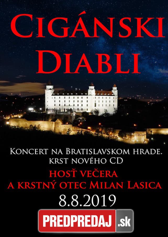 Cigánski diabli vystúpia na Bratislavskom hrade