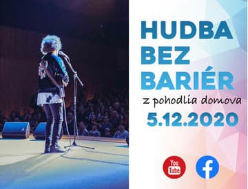 Benefičný koncert Hudba bez bariér bude tentokrát online, uskutoční sa už v sobotu