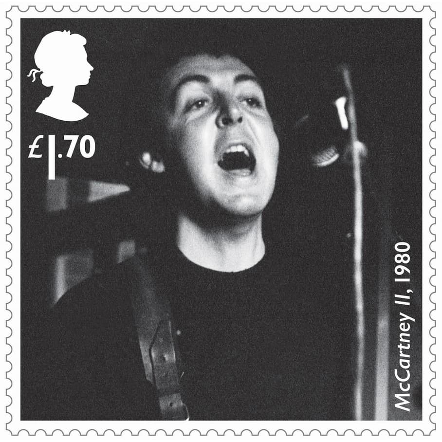 poštová známka na počesť Paula McCartneyho, 2021