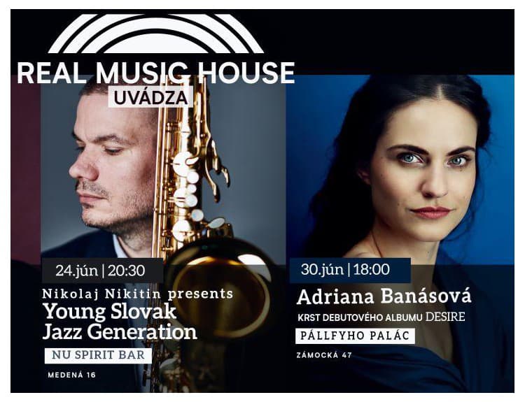 Real Music House pozýva na koncerty Nikolaja Nikitina a Adrieny Banásovej