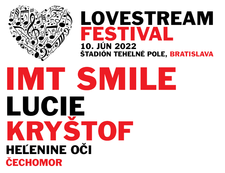 IMT Smile na Lovestream Festivale doplnia české hviezdy Lucie, Kryštof i Čechomor