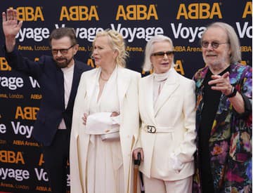 ABBA na premiére šou ABBA Voyage, 26.5.2022