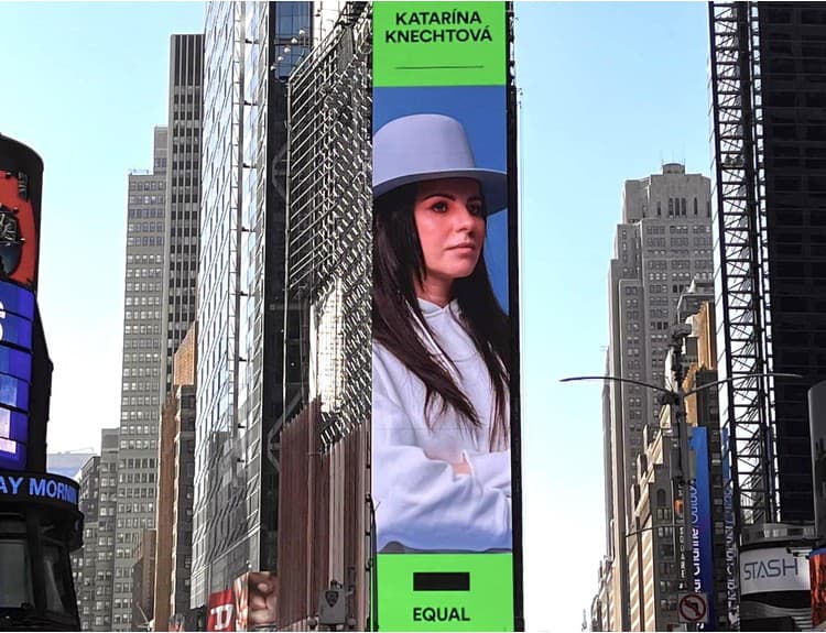 crop Katarína Knechtová na billboarde Spotify