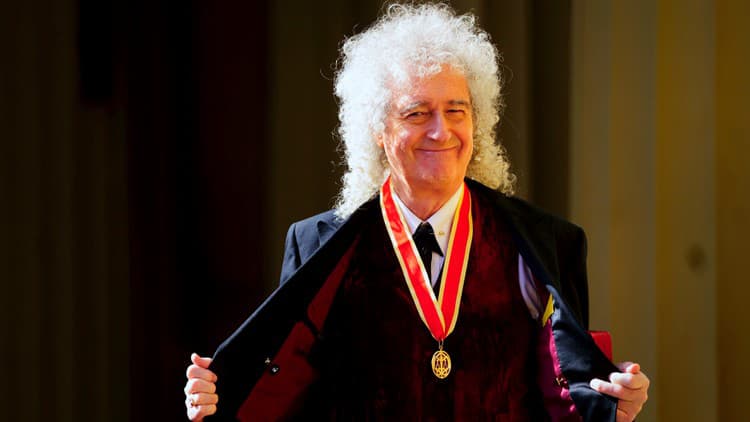 Brian May dostal rytiersky titul, 14.3.2023