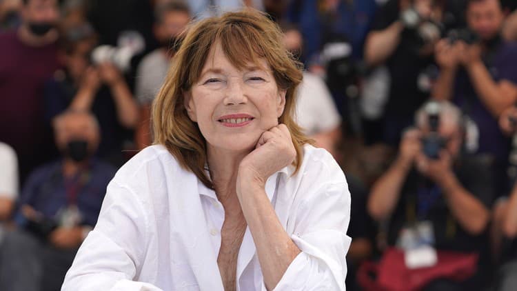 Jane Birkin na MFF v Cannes, 8.7.2021