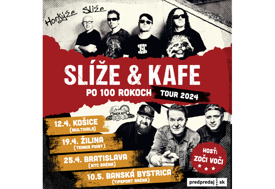 Slíže & Kafe - Po 100 rokoch Tour 2024