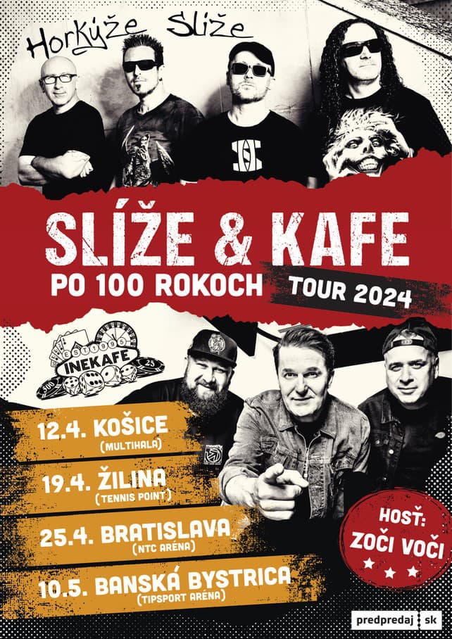 Slíže & Kafe - Po 100 rokoch Tour 2024