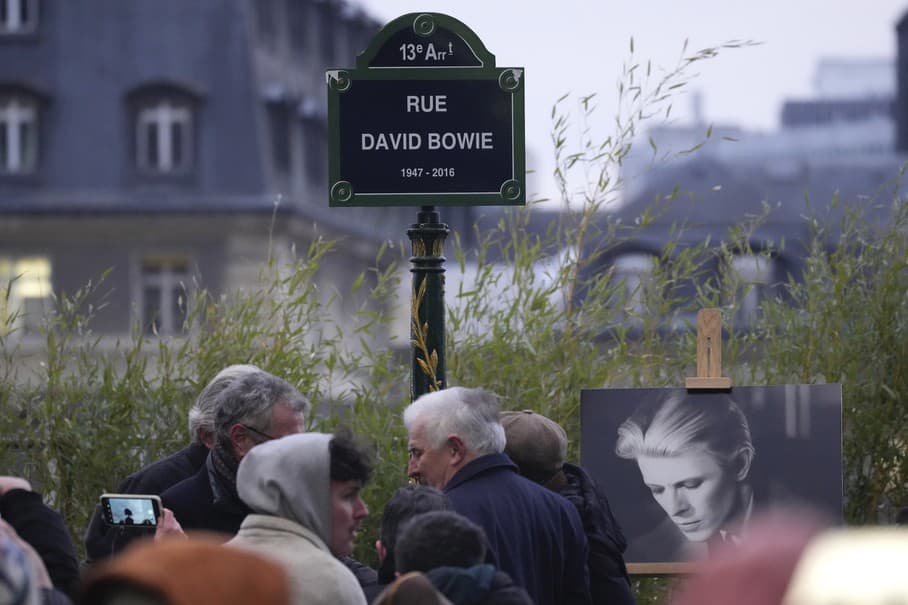 Ulica Davida Bowieho v Paríži, 8.1.2024