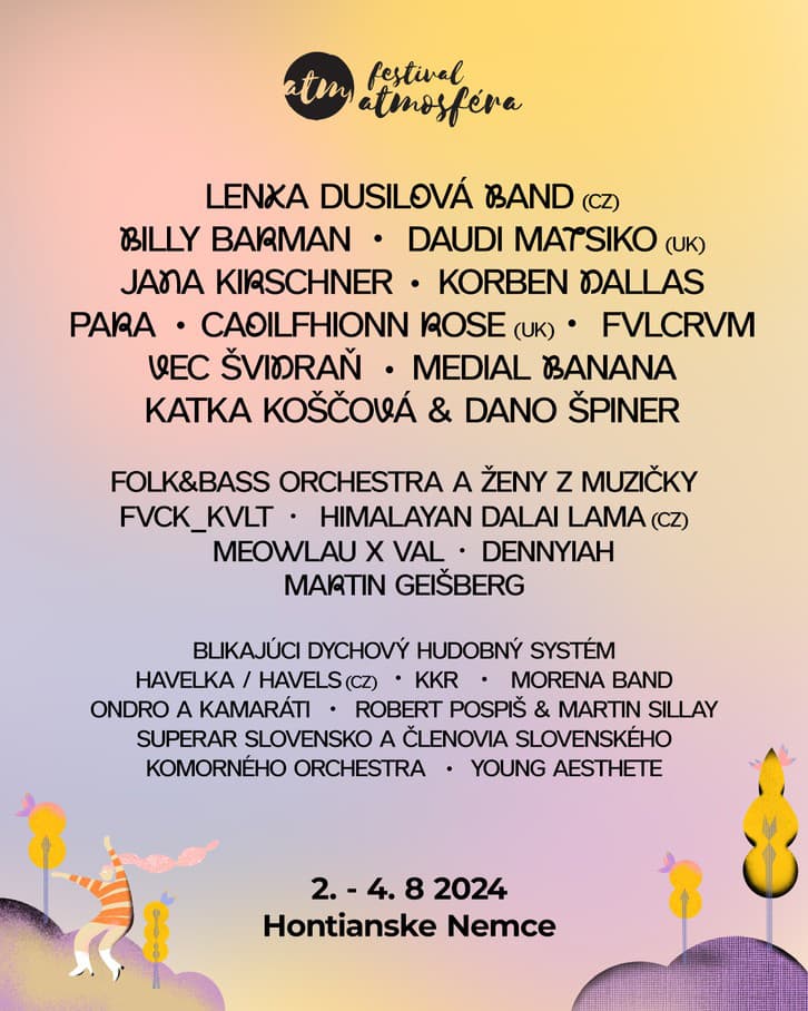 Program festivalu Atmosféra 2024