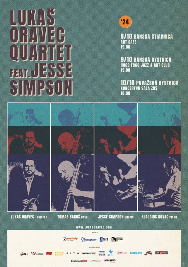 Lukáš Oravec Quartet feat. Jesse Simpson Tour