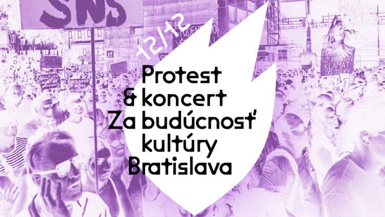 Protest a koncert Za budúcnosť kultúry, 12.12.2024