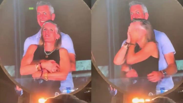 Kiss cam na koncerte Coldplay zachytila milencov