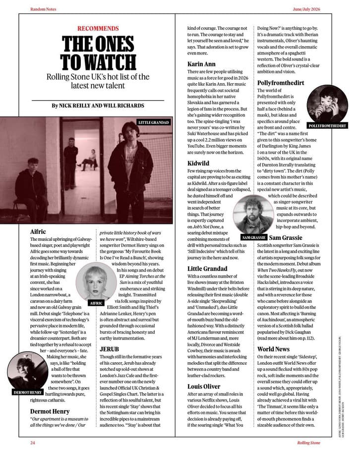 Rolling Stone píše o Karin Ann, 2026